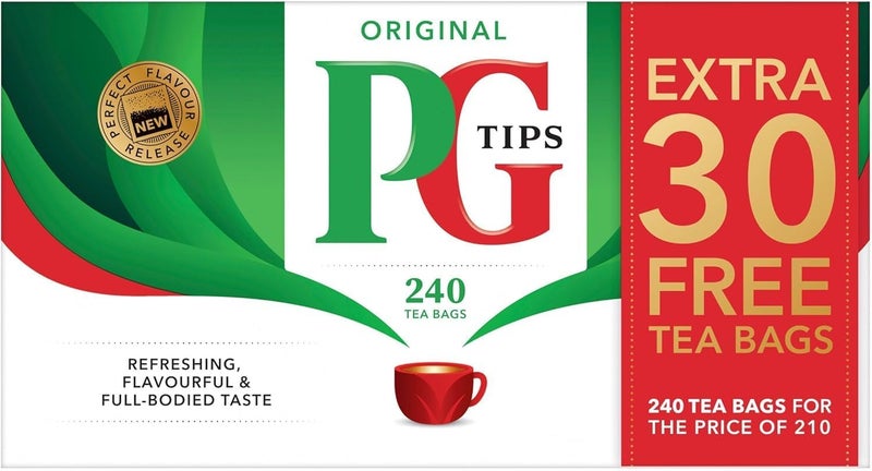 PG Tips Original Black Tea Bags - 240 Count - Image 1